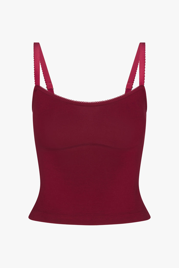 BALCONETTE CAMI IN BORDEAUX