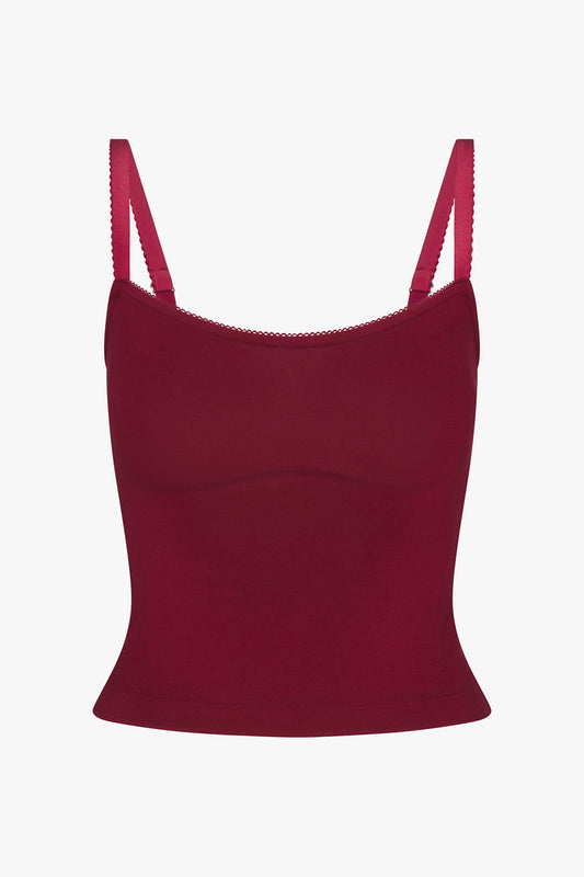 BALCONETTE CAMI IN BORDEAUX