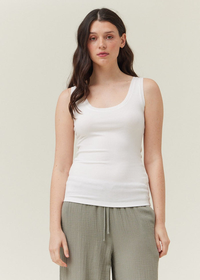 GRADE & GATHER RIB TANK TOP