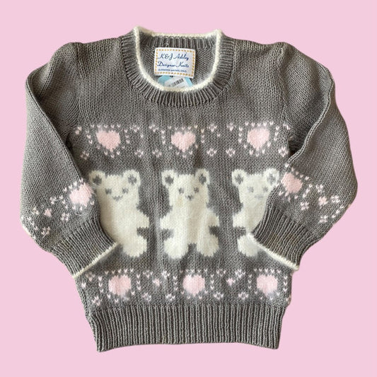 beautiful bear sweater fits 2/3y