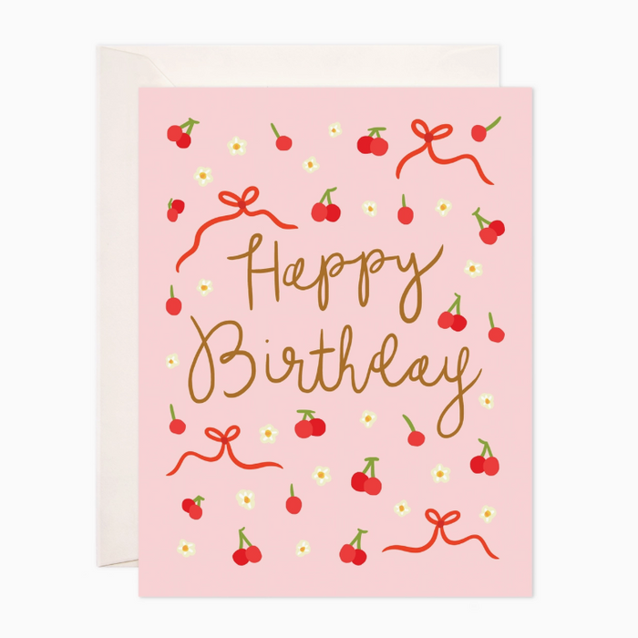 Birthday Cherries Card