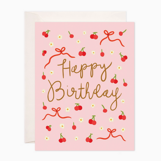 Birthday Cherries Card