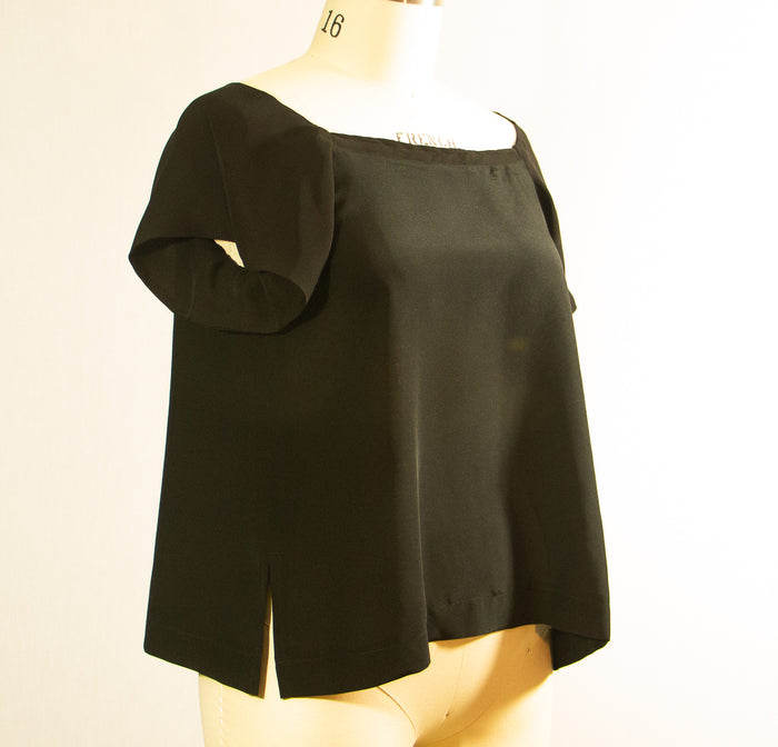 Black Silk Top
