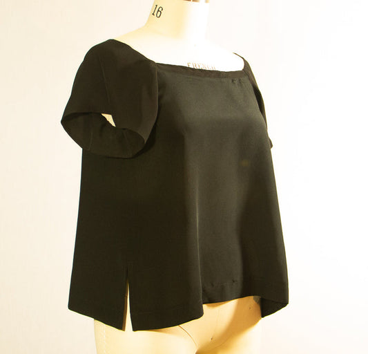 Black Silk Top