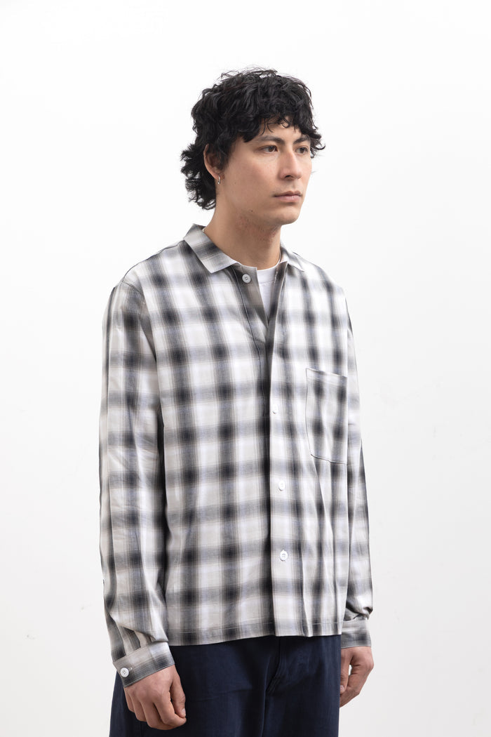 Blacksmith - 'Boxford' Utility Shirt - Black Check