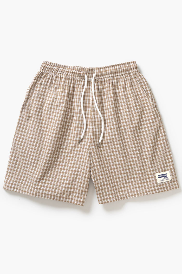 Blacksmith - Check Club Shorts - Tan