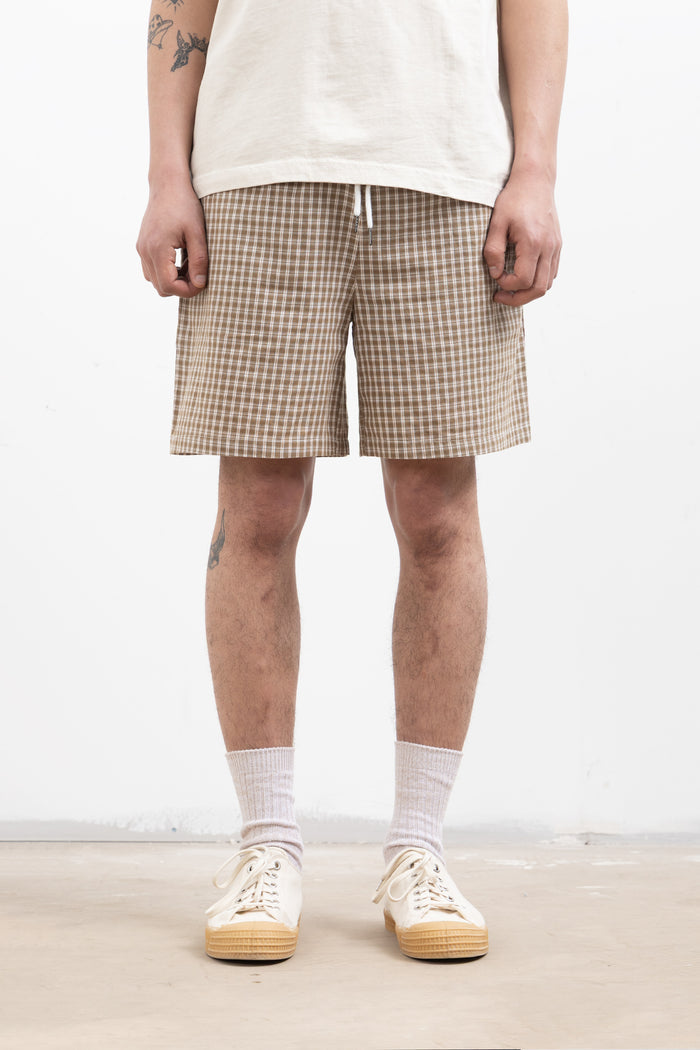 Blacksmith - Check Club Shorts - Tan