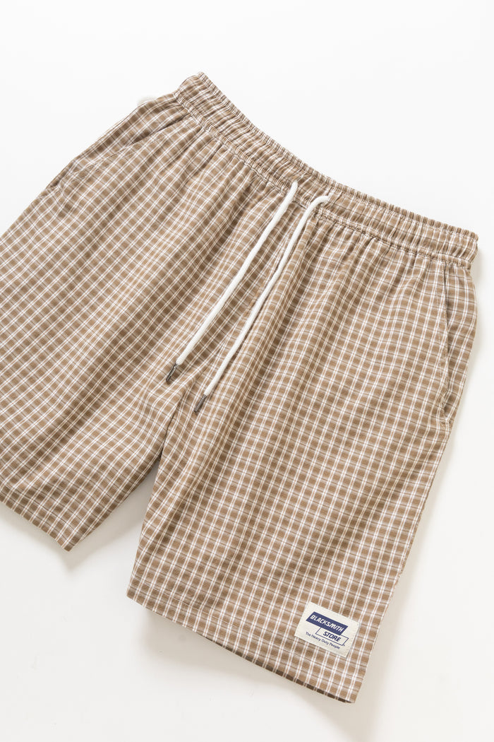 Blacksmith - Check Club Shorts - Tan