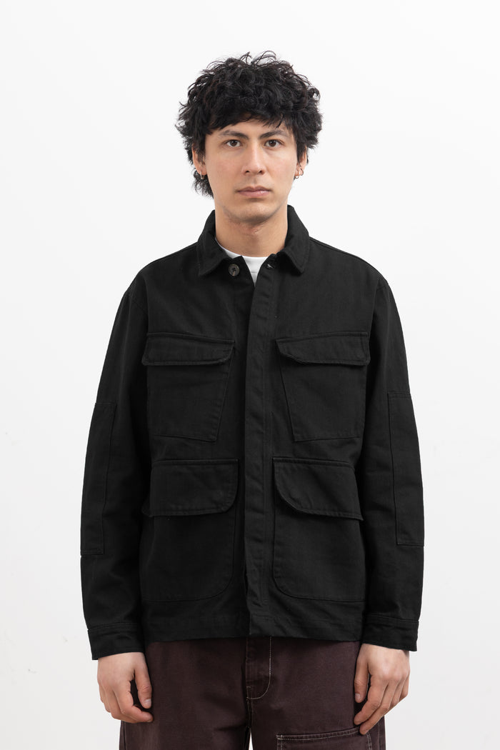 Blacksmith - Herringbone Jungle Jacket - Black