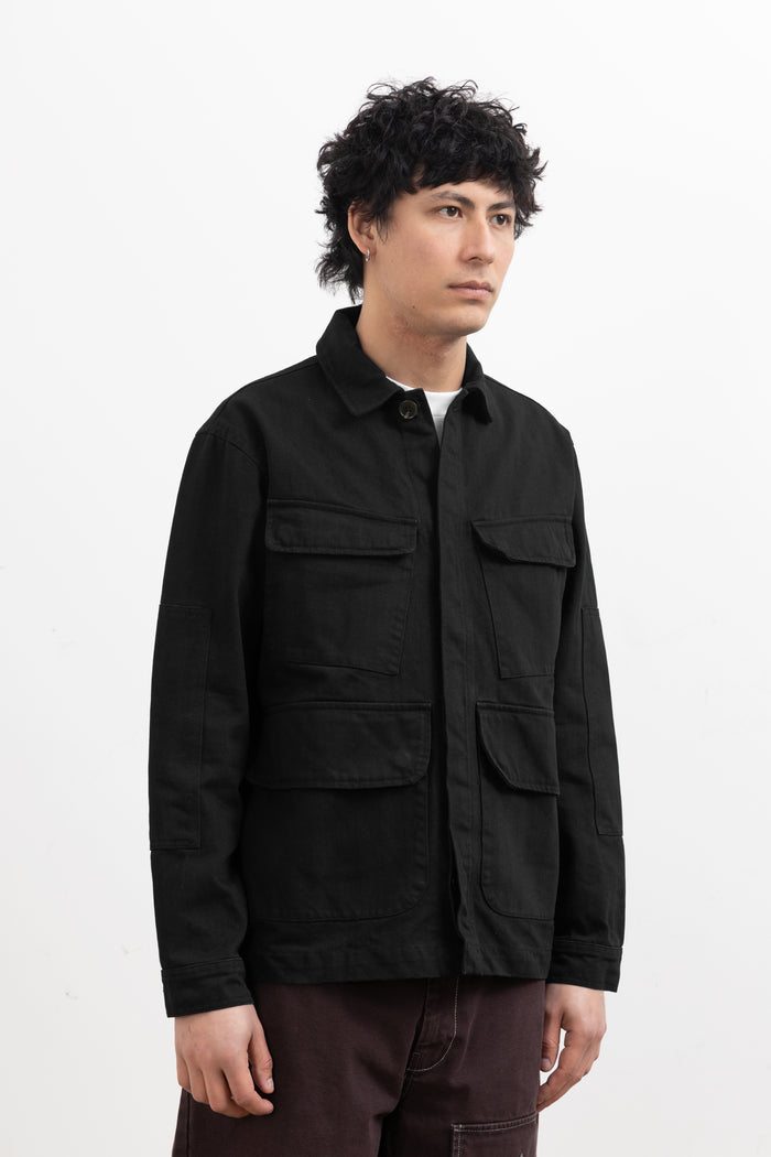 Blacksmith - Herringbone Jungle Jacket - Black