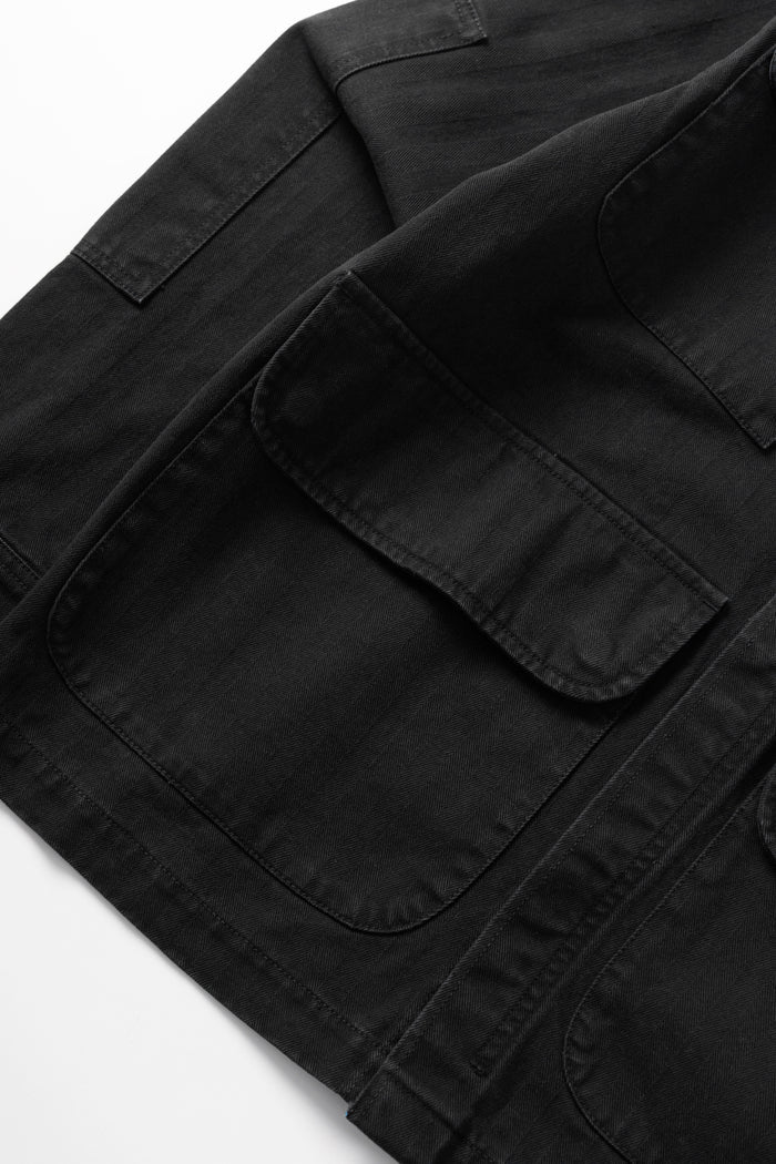 Blacksmith - Herringbone Jungle Jacket - Black