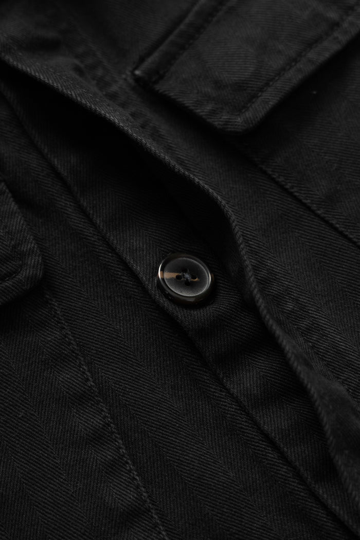 Blacksmith - Herringbone Jungle Jacket - Black