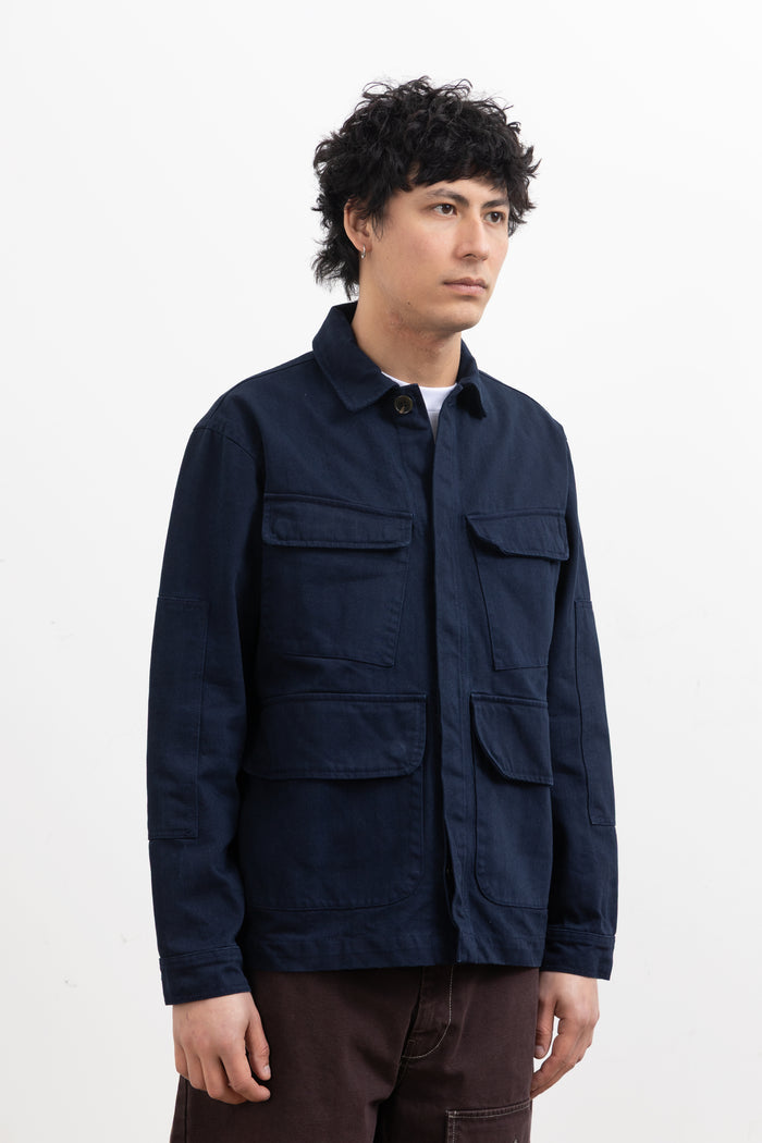 Blacksmith - Herringbone Jungle Jacket - Navy