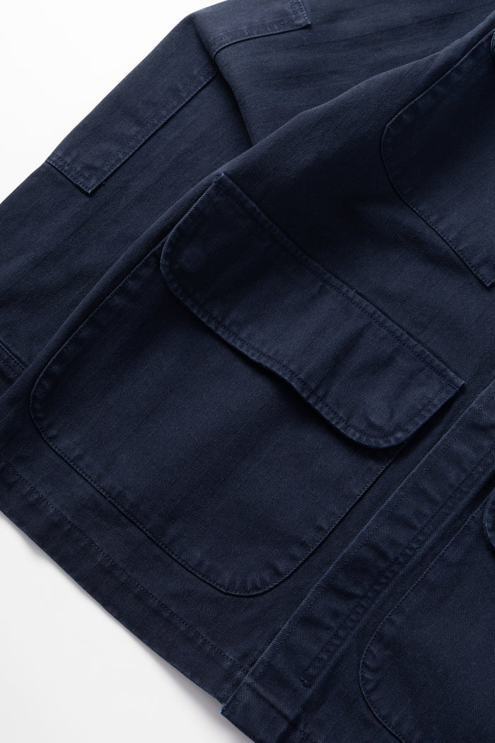 Blacksmith - Herringbone Jungle Jacket - Navy