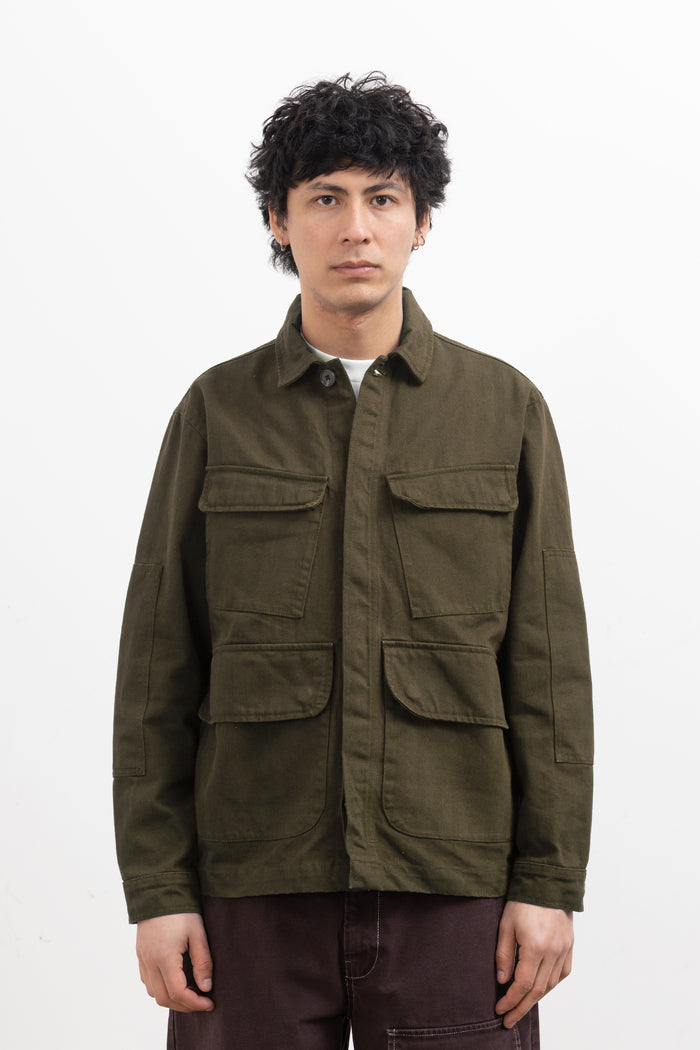 Blacksmith - Herringbone Jungle Jacket - Olive