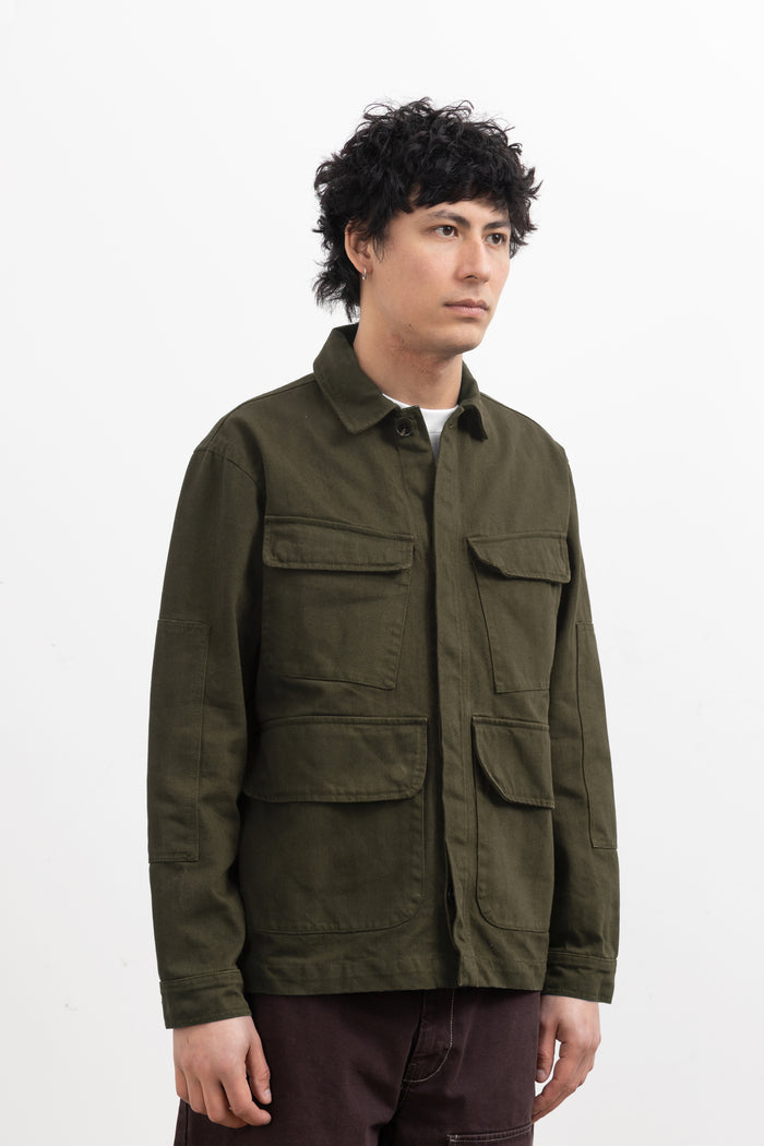 Blacksmith - Herringbone Jungle Jacket - Olive