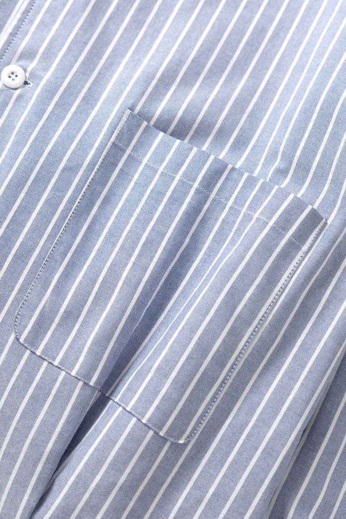Blacksmith - Striped 50's Blouson - Blue