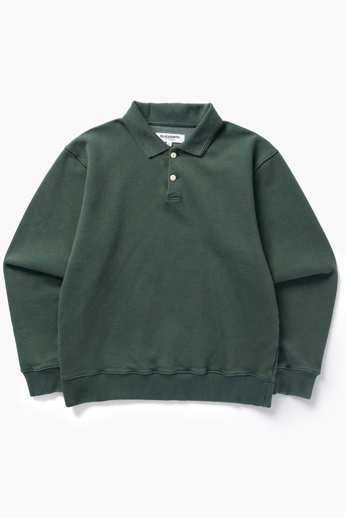 Blacksmith - Two Button Washed Rugby - Forest