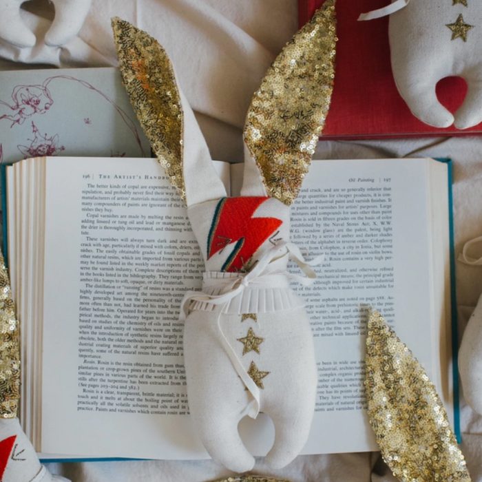 Bowie Bunny Art Doll