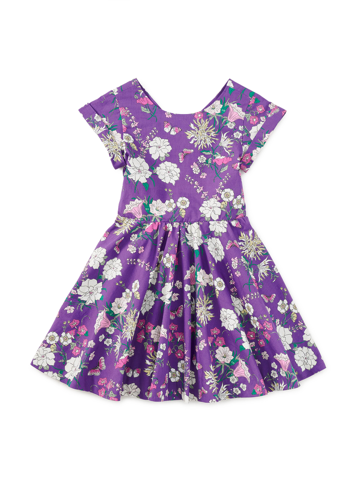 Button Back Skirted Dress