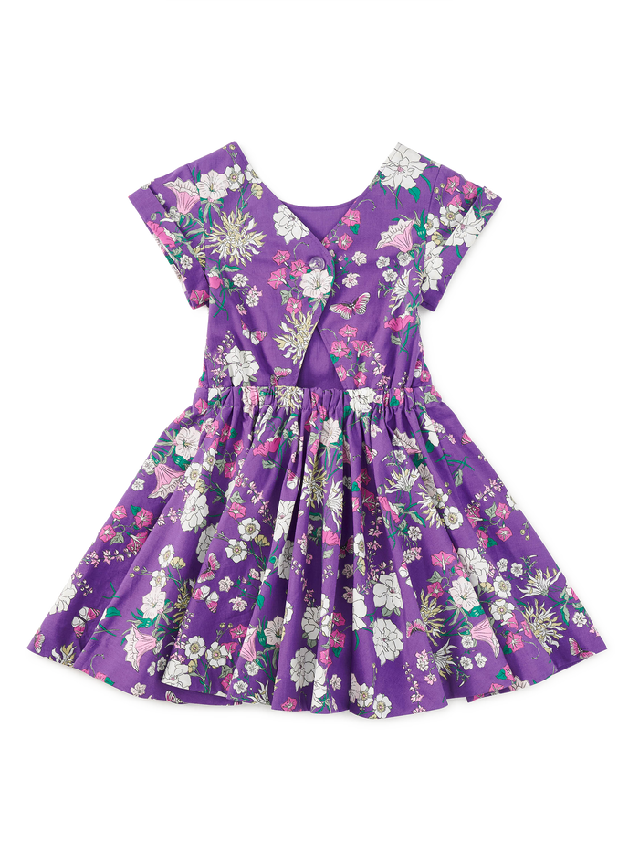 Button Back Skirted Dress