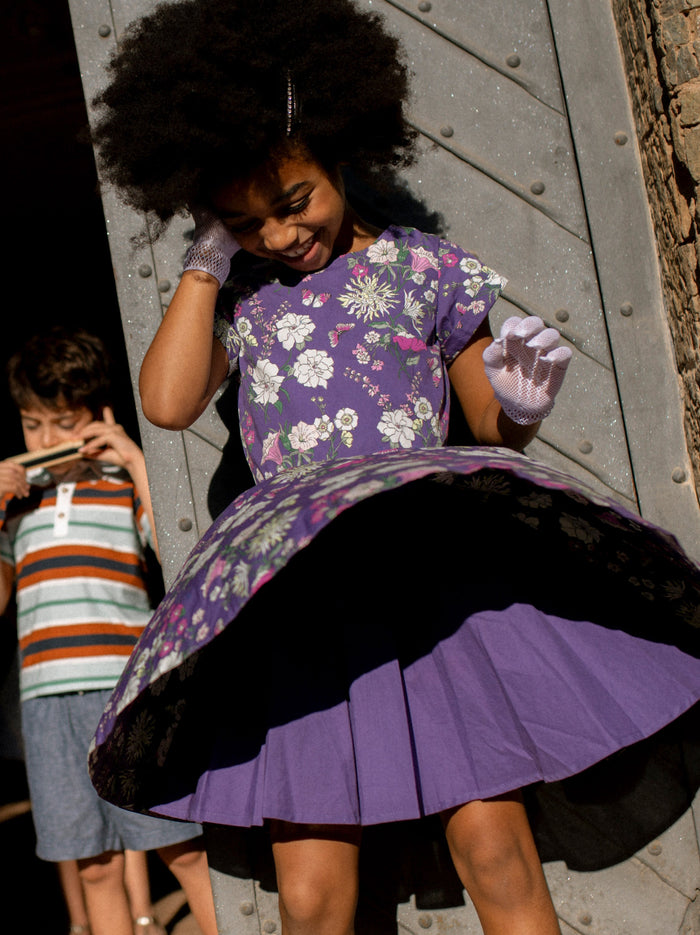 Button Back Skirted Dress