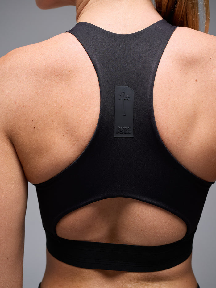 BYND HIGH-NECK BRA - BLACK