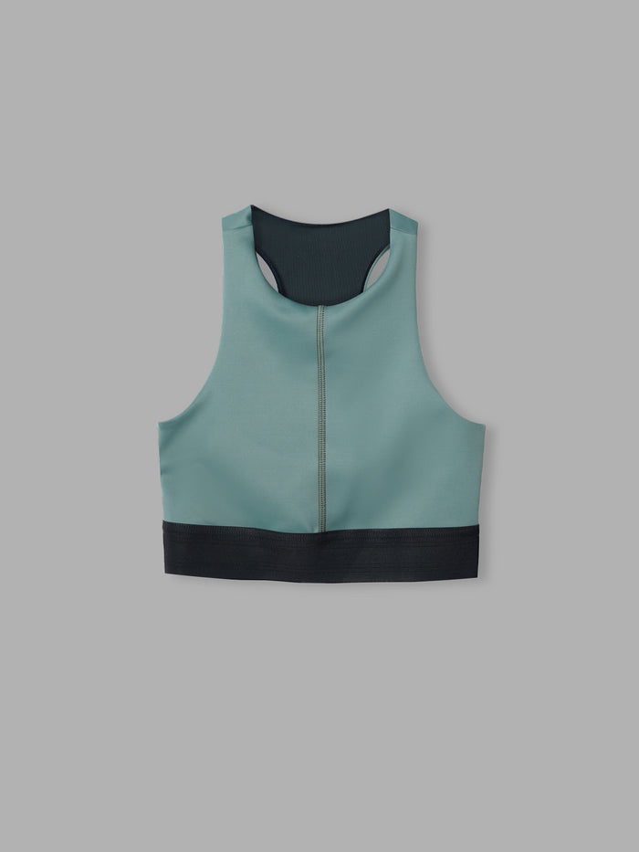 BYND HIGH-NECK BRA - TEAL