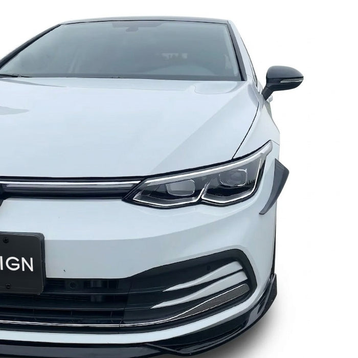 Front Bumper canards for volkswagen Golf 8/GTI/R Line -LUR DESIGN
