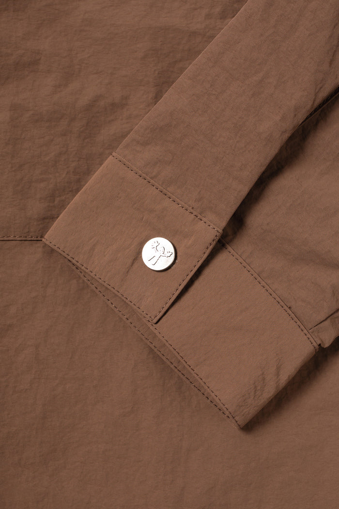 Candice - Air Nylon Shirt Jacket - Brown