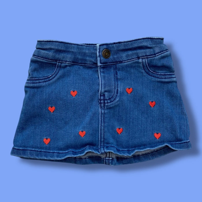 carters heart skirt 2y