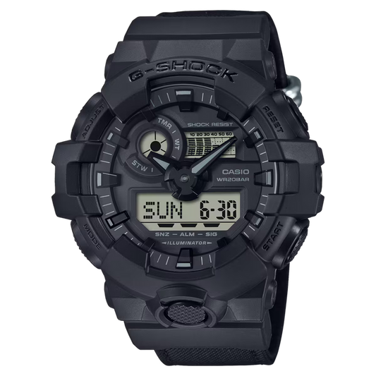 Casio - G-Shock Duo Black Cordura Cloth Band Watch