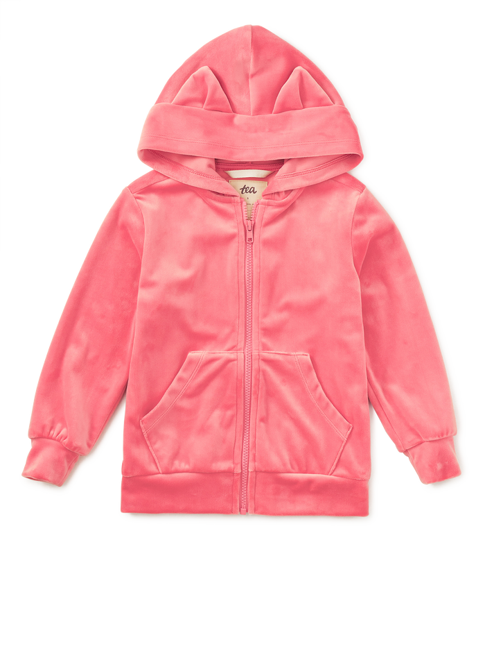 Cat Ears Velour Hoodie