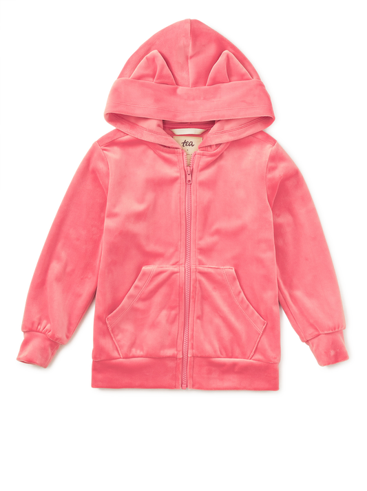Cat Ears Velour Hoodie