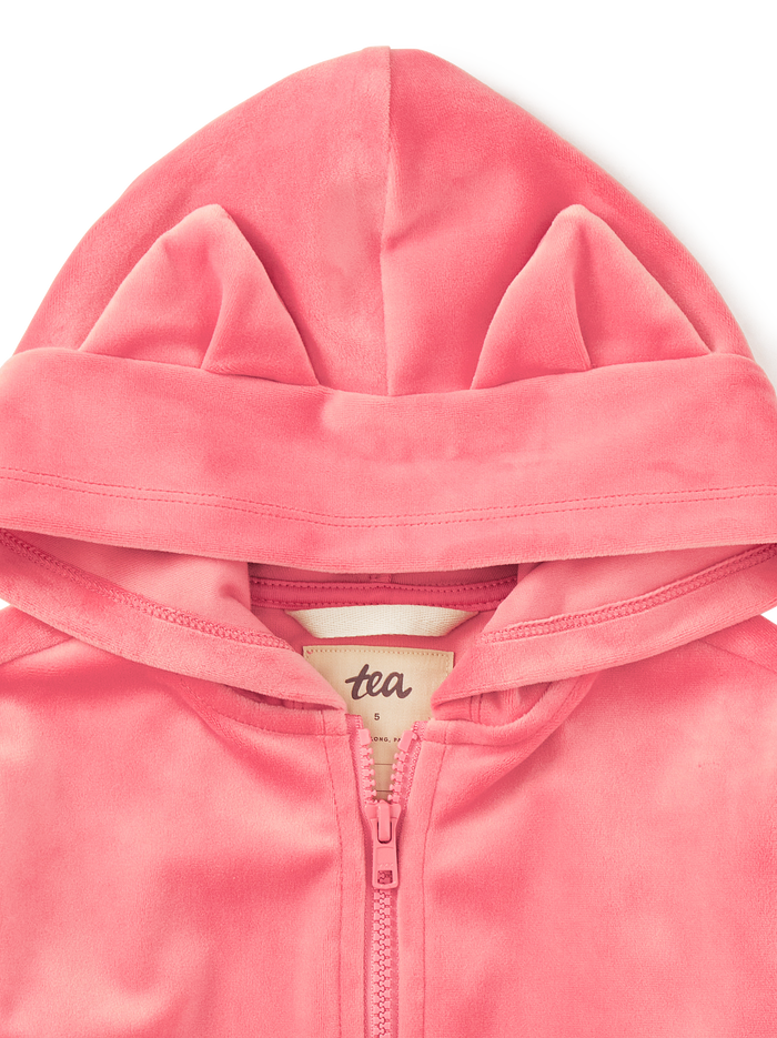 Cat Ears Velour Hoodie