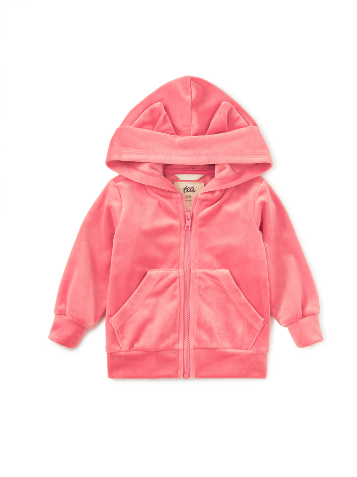 Cat Ears Velour Hoodie