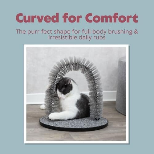 Cat Massager and Self Grooming Arch, Bristle Ring Brush Cat Care & Grooming Pet Clever