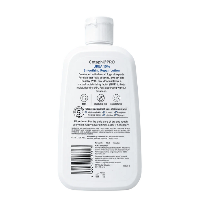 Cetaphil Pro 10% Urea Smoothing Repair Lotion 200ml