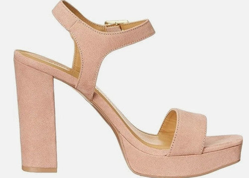 Chinese Laundry Alanah Heel Micro Suede Dark Nude Heels