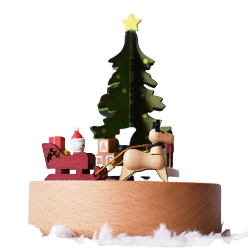 Christmas Music Box - Santa Sleigh