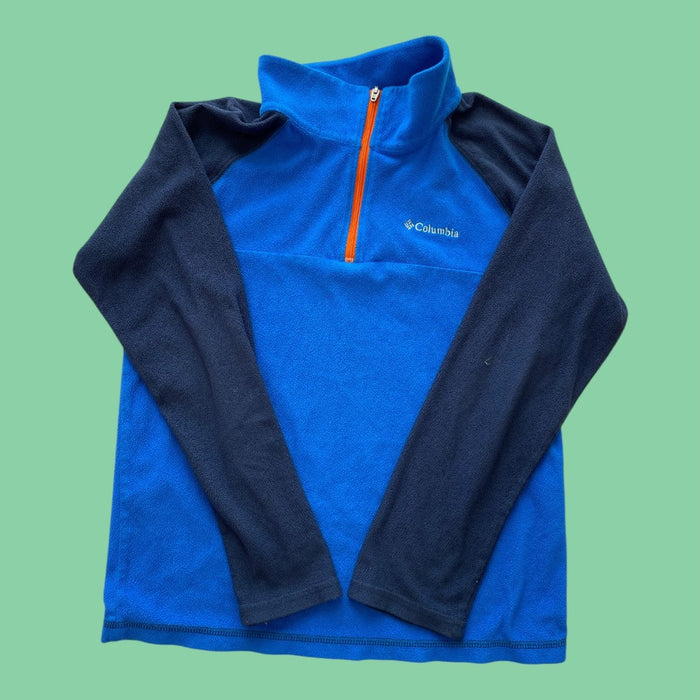 columbia fleece half zip 10-12y