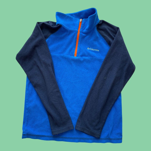 columbia fleece half zip 10-12y