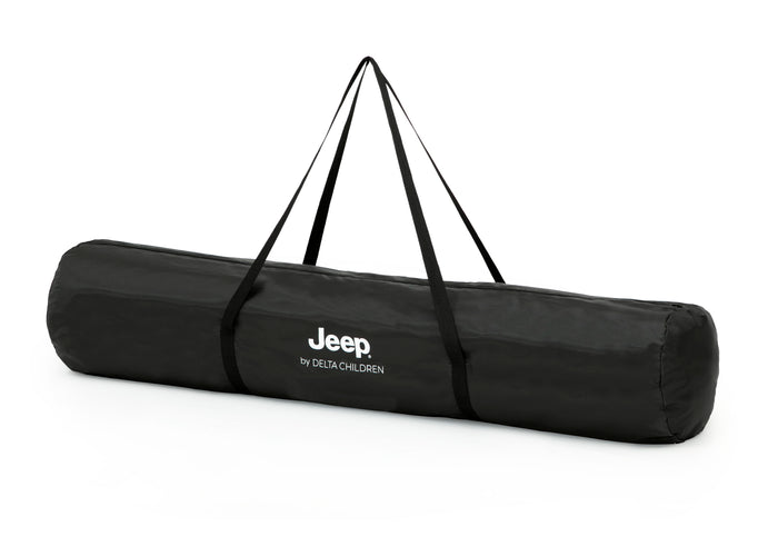 Black carrying bag with Jeep logo on a white background