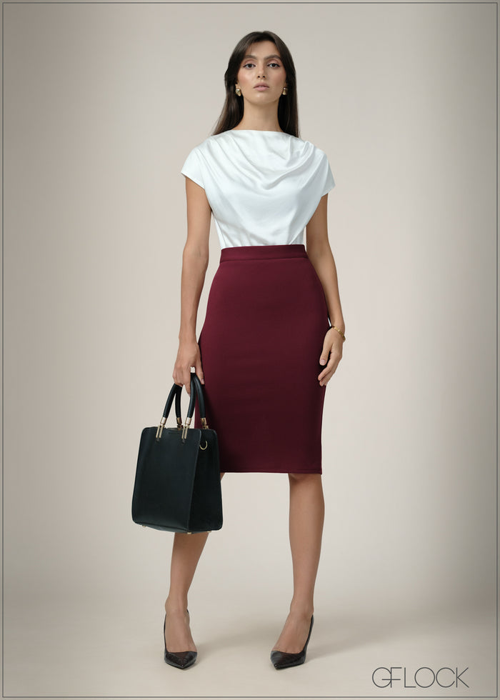 Cowl Neck Top - 240726