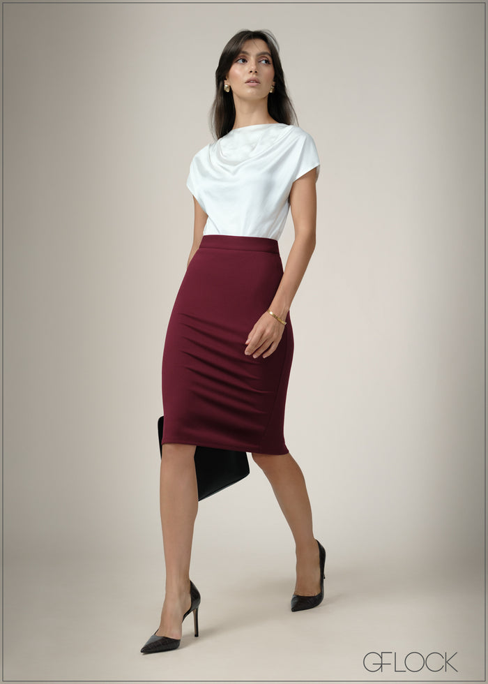Cowl Neck Top - 240726