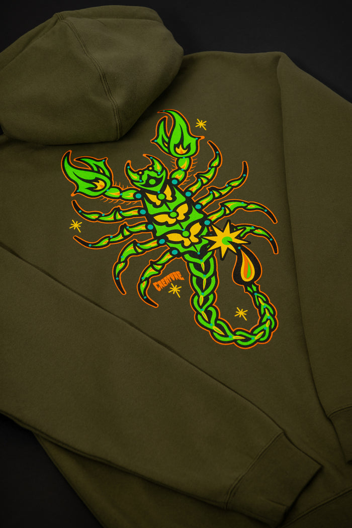 CREATURE DEADLY SANDS ZIP HOODED HEAVYWEIGHT SWEATSHIRT