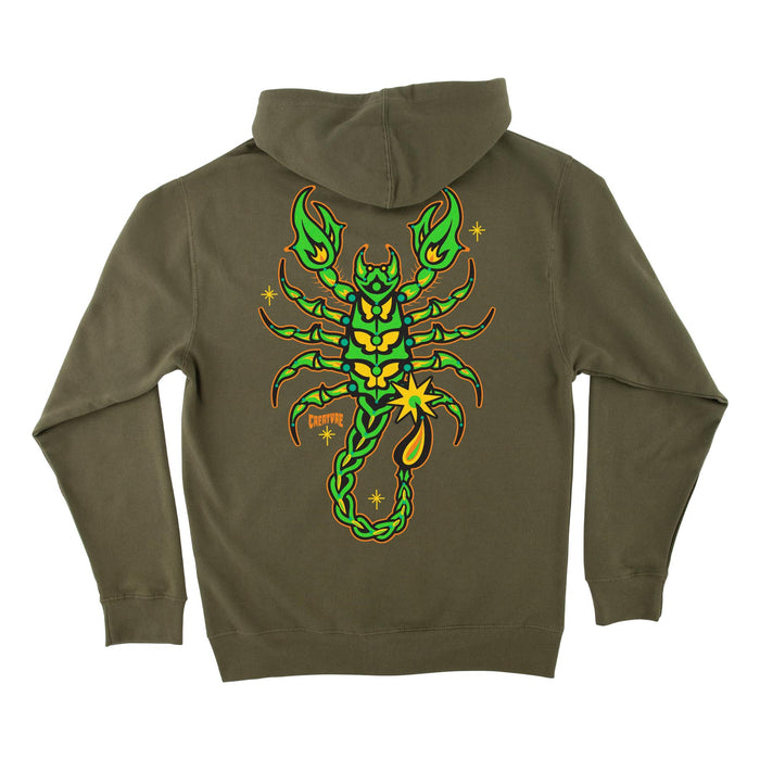 CREATURE DEADLY SANDS ZIP HOODED HEAVYWEIGHT SWEATSHIRT