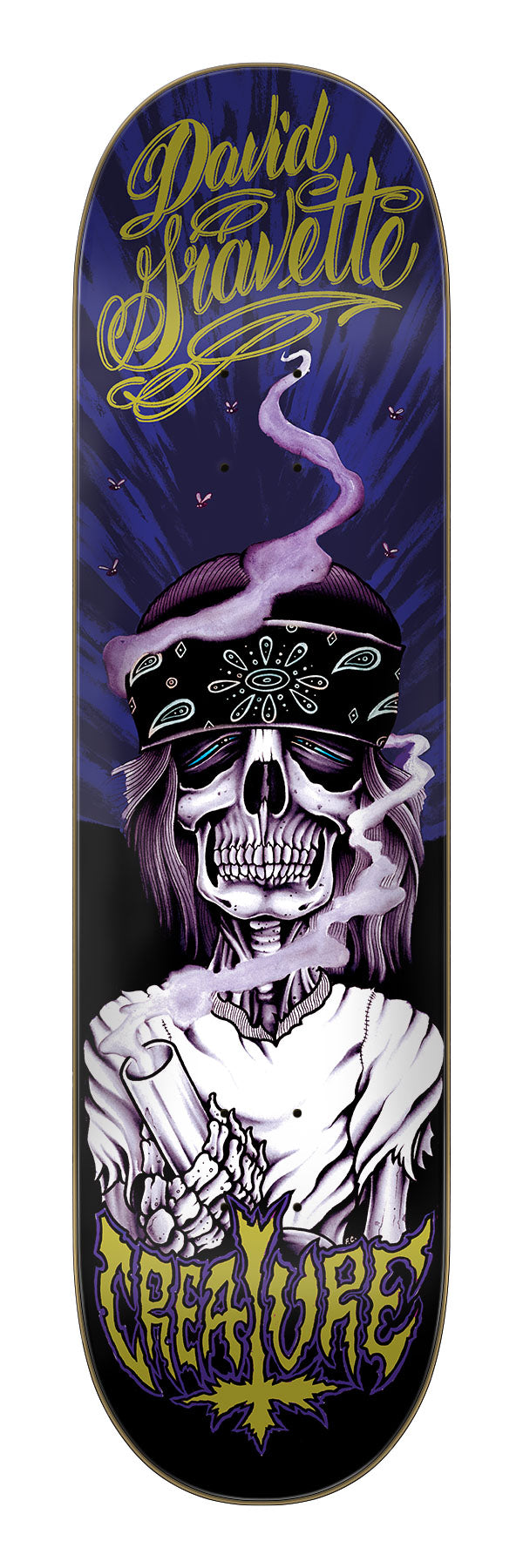 CREATURE GRAVETTE HIPPIE SKULL 20TH ANNIVERSARY DECK (8.3)