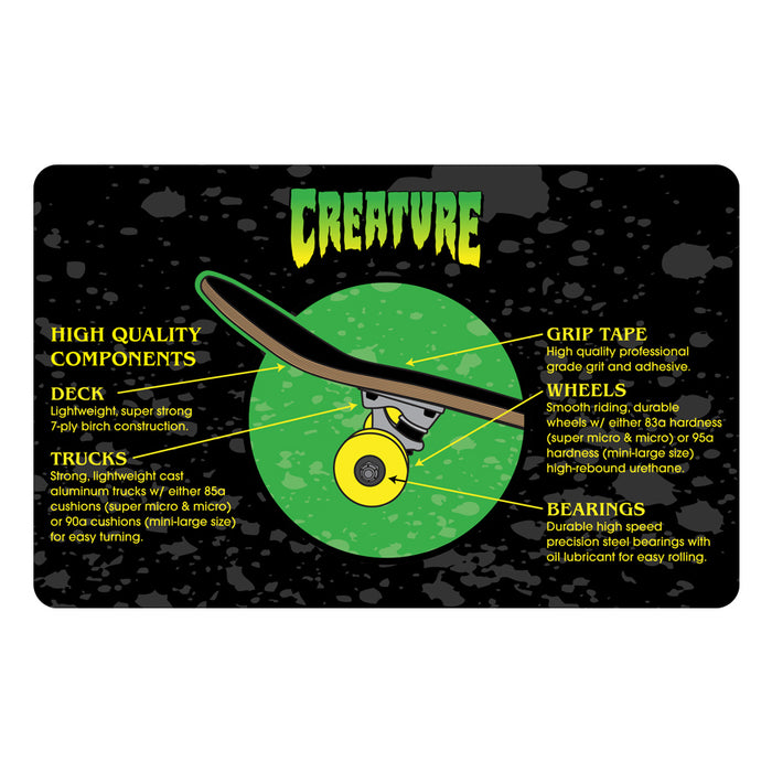 CREATURE LOGO OUTLINE LARGE COMPLETE (8.25)