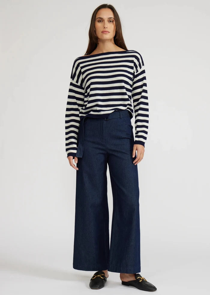WIDE-LEG DENIM PANT